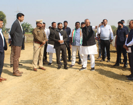 गरियाबंद : धर्मस्व मंत्री ताम्रध्वज साहू ने लिया नवीन मेला स्थल का जायजा…