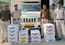 राजनांदगांव : लाखों के अवैध शराब का जखीरा एंव चार पहिया वाहन जप्त, वाहन छोड़कर आरोपी फरार…