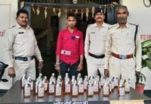 राजनांदगांव : अवैध रूप से शराब परिवहन करते हुए एक आरोपी को मोहारा पुलिस ने किया गिरफ्तार…