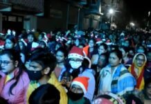 राजनांदगांव : जिले के ईसाई समुदाय के लोगो ने ख्रीस्ट जयंति के मौके पर क्रिसमस रैली निकाली…