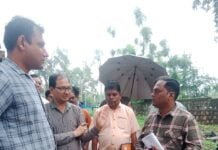 राजनांदगांव : स्टेशन पारा अंडर ब्रिज का कार्य का निरीक्षण करने पहुंचे कलेक्टर और पुलिस अधीक्षक…