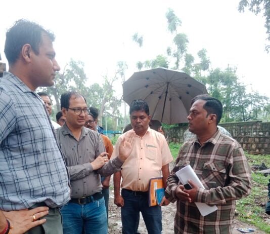 राजनांदगांव : स्टेशन पारा अंडर ब्रिज का कार्य का निरीक्षण करने पहुंचे कलेक्टर और पुलिस अधीक्षक…