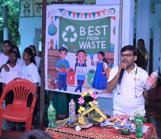 राजनांदगांव : ग्राम किरगी रिवागाहन में मनाया गया स्वच्छता त्यौहार…