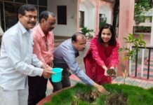 राजनांदगांव : जिला पंचायत परिसर में हुआ पौधरोपण…