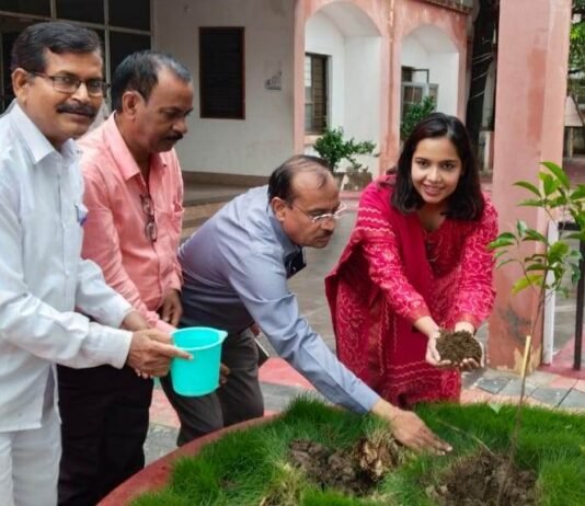 राजनांदगांव : जिला पंचायत परिसर में हुआ पौधरोपण…