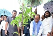 रायपुर : मुख्यमंत्री विष्णु देव साय द्वारा आरंग स्थित छात्रावास कैंपस में एक पेड़ मां के नाम वृक्षारोपण महाअभियान के अंतर्गत राम फल के पौधे का रोपण किया गया…