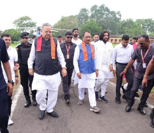 राजनांदगांव : मुख्यमंत्री एक दिवसीय प्रवास पर राजनांदगांव पहुंचे…