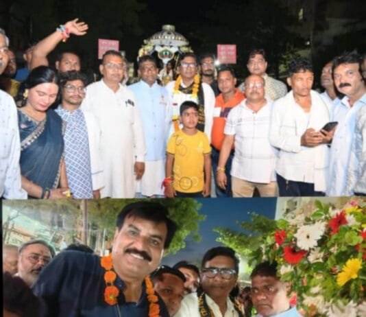 राजनांदगांव : शहर दक्षिण ब्लॉक कांग्रेस ने किया महाकाल पालकी यात्रा का भव्य स्वागत – सूर्यकांत जैन…