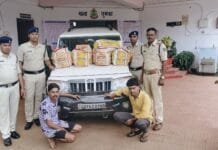 खैरागढ : चार पहिया वाहन से शराब परिवहन करने वालें तस्कर थाना घुमका पुलिस के गिरफ्त में…