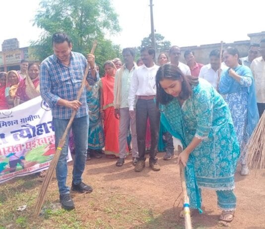 राजनांदगांव : बैगा बाहुल्य ग्राम गोलरडीह में स्वच्छता त्योहार का हुआ आयोजन…