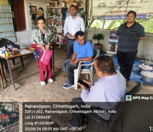 राजनांदगांव : इंदिरा नगर व राजीव नगर एसएलआरएम सेन्टर का आयुक्त ने किया निरीक्षण…
