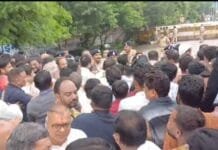 रायपुर : रायपुर मे ईडी के दुरुपयोग के विरोध में कांग्रेस का ईडी दफ्तर के बाहर प्रदर्शन…