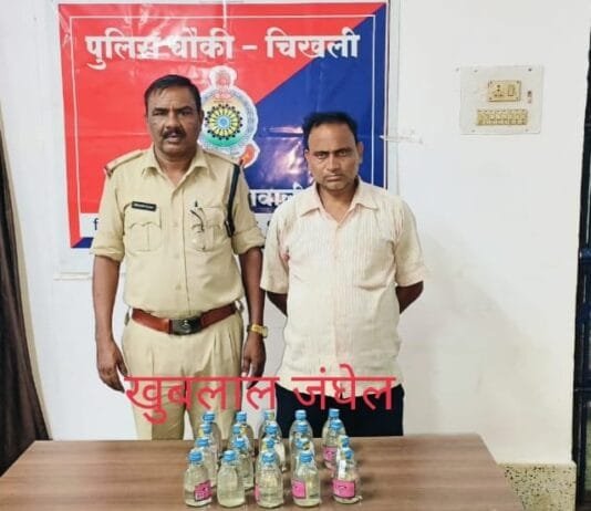राजनांदगांव: चिखली चौकी प्रभारी एक्शन मोड़ पर, अवैध शराब बिक्री करने वाले पर कार्यवाही…