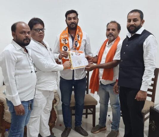राजनांदगाँव में शिवसेना पार्टी का विस्तार…