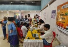 राजनांदगांव : सफाई मित्र सुरक्षा शिविर में सफाई मित्र एवं स्वच्छता दीदीयों का स्वास्थ्य परीक्षण…