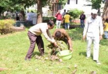 राजनांदगांव : कलेक्टर ने स्वयं झाडू लगाकर सबको स्वच्छता के लिए किया प्रेरित…