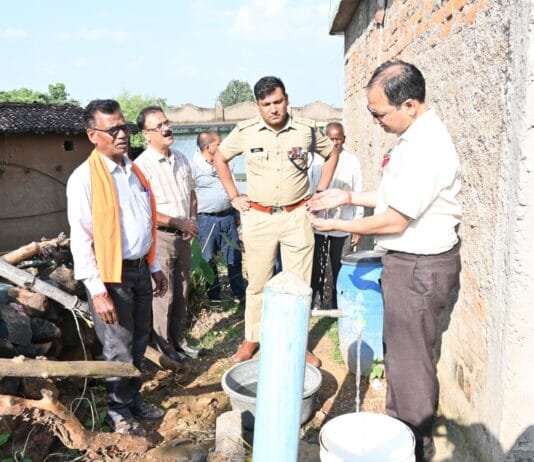 राजनांदगांव: कलेक्टर एवं पुलिस अधीक्षक ने ग्राम गोडलवाही में जल जीवन मिशन के कार्यों का किया निरीक्षण…