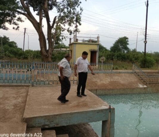 राजनांदगांव : दुर्गा विसर्जन के लिये विसर्जन कुंड की सफाई, विद्युत व्यवस्था दुरूस्त…