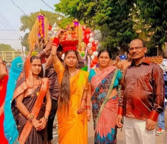 राजनांदगांव : लखोली में गौरा – गौरी विसर्जन शोभायात्रा निकाली गई…