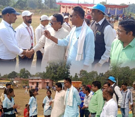 छुरिया: छतीसगढ़ राज्य स्तरीय जूनियर बालक बालिका खो खो प्रतियोगिता मे पहुँचे खुज्जी विधायक ने खिलाड़ियों का किया उत्साहवर्धन…