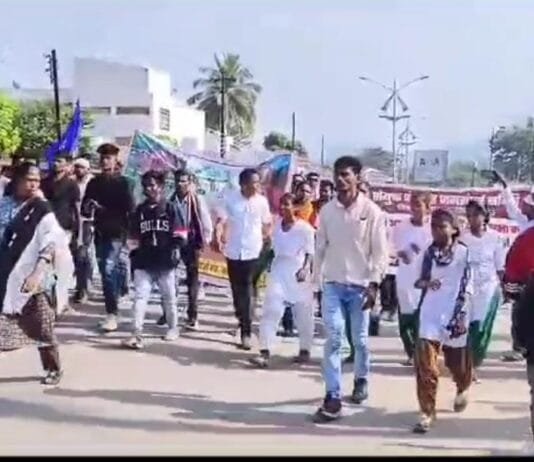 आलनार खदान के विरोध में ग्रामीणों ने रैली निकालकर राज्यपाल के नाम ज्ञापन अपर कलेक्टर को सौंपा…