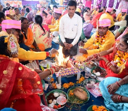 राजनांदगांव: सामुहिक विवाह में 25 जोड़े बंधे परिणय सूत्र में…
