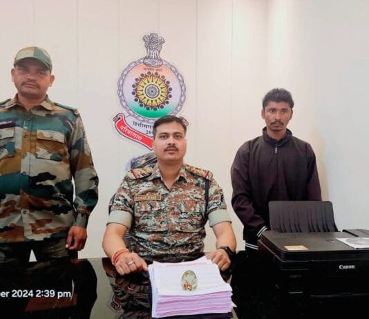 सुकमा पुलिस को मिली बड़ी सफलता नक्सलियों का शहरी नेटवर्क हुआ ध्वस्त कलर प्रिंटर के साथ सप्लायर गिरफ्तार…
