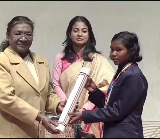 कोंडागांव की जूडो खिलाड़ी का राष्ट्रपति ने किया सम्मान…