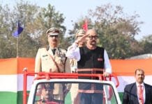 रायपुर : गणतंत्र दिवस के अवसर पर राज्यपाल रमेन डेका द्वारा आज यहां राजधानी रायपुर में पुलिस परेड ग्राउंड में ध्वजारोहण किया गया और परेड की सलामी ली गई…