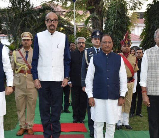 रायपुर : गणतंत्र दिवस के अवसर पर राजभवन में ‘स्वागत समारोह‘ सम्पन्न…