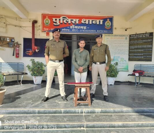 राजनांदगांव : तलवार लहराकर लोगों को डराने वाला व्यक्ति गिरफ्तार…