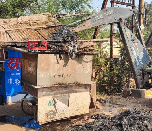 राजनांदगांव : गौरव स्थल के सामने अतिक्रमण कर ठेला पसरा लगा देख हटाने के दिये निर्देश…