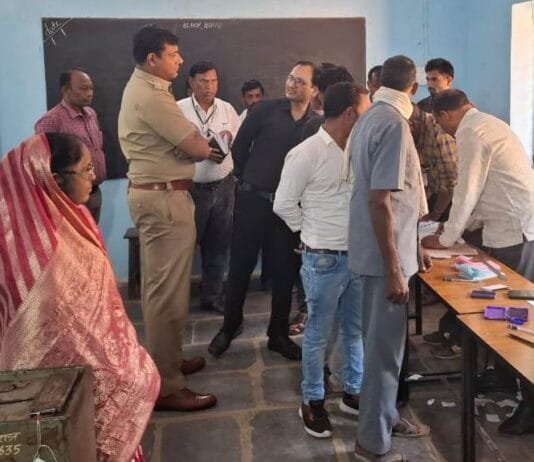 राजनांदगांव : कलेक्टर एवं एसपी ने मतदान केन्द्रों का किया निरीक्षण…