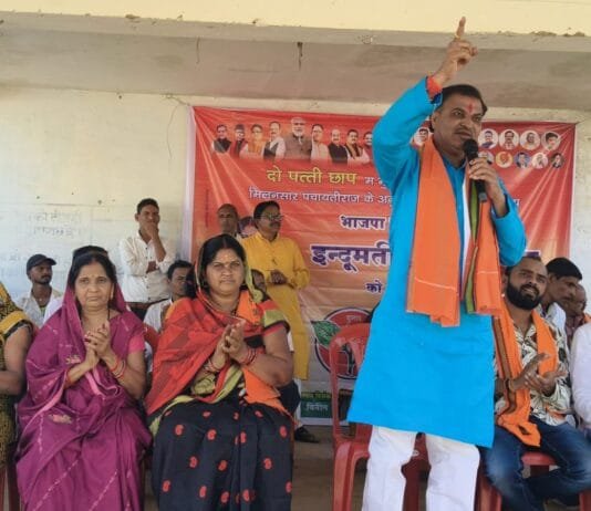 राजनांदगांव : पूर्व सांसद मधुुसूदन ने डोंगरगॉव एवं छुरिया क्षेत्र में किया भाजपा प्रत्याशीयों का प्रचार प्रसार…