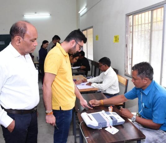 राजनांदगांव : जिले में मतदान का कुल प्रतिशत-15.97%….