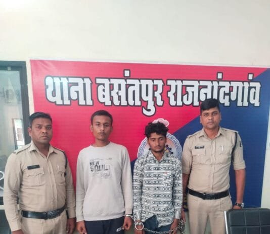 राजनांदगांव : सूने दुकान में घुसकर चोरी करने वाले आरोपीगणो को पुलिस ने किया गिरफ्तार…