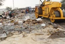 राजनांदगांव : 40 हजार लीटर शराब का किया गया नष्टीकरण…