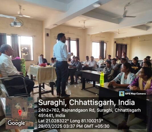 राजनांदगांव : अंधियारे से निकलकर आओ चले उजियारे की ओर, समाज सेवक बनाकर आओ चले , समाज सेवा की ओर ‐ प्रो. विजय मानिकपुरी…