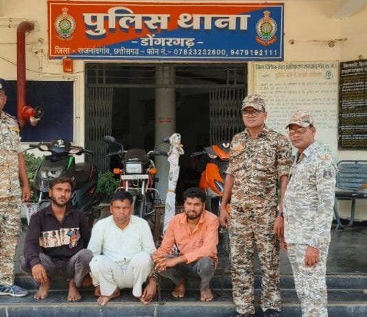 राजनांदगांव : शराब पिलाकर दिया घटना को अंजाम ,पुरानी रंजीश को लेकर बनाये थे हत्या करने का प्लान…