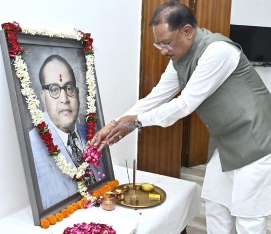 रायपुर : मुख्यमंत्री विष्णु देव साय ने डॉ. भीमराव अम्बेडकर की जयंती पर उन्हें किया नमन…