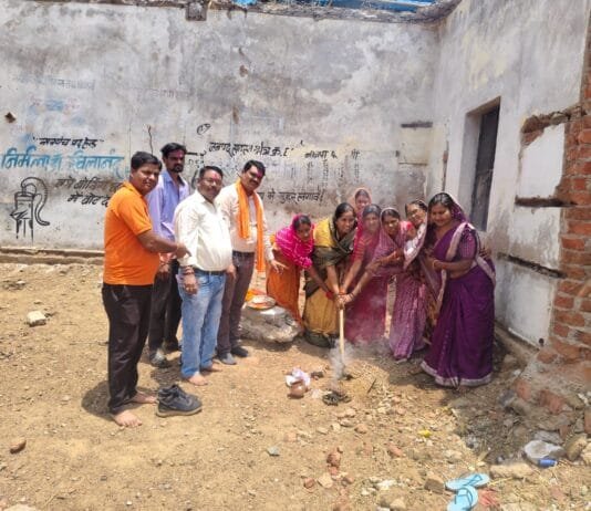 राजनांदगांव : ठेकवा में रंग मंच निर्माण कार्य का हुआ भूमिपूजन…