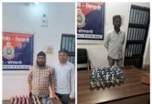 राजनांदगांव : अवैध रूप से शराब बिक्री पर अंकुश लगाने राजनांदगांव पुलिस की कार्यवाही…