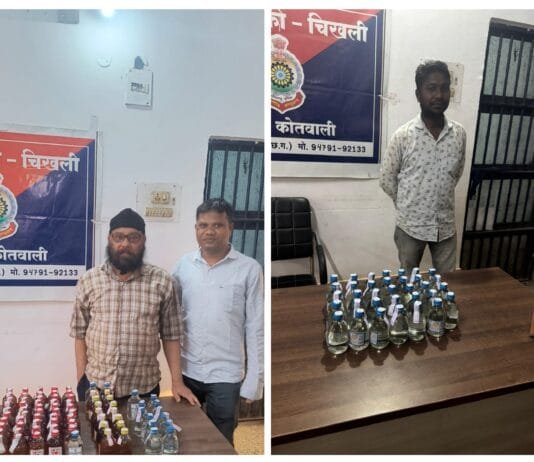 राजनांदगांव : अवैध रूप से शराब बिक्री पर अंकुश लगाने राजनांदगांव पुलिस की कार्यवाही…
