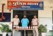 राजनांदगांव: शेरे पंजाब होटल के पिछें अवैध रूप से धन अर्जीत कमाने के लिए कर रहा था शराब की ब्रिक्री ,आरोपी गिरफ्तार…