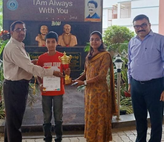 राजनांदगांव : राज्य स्तरीय चेस मे आर.के.सी. के अमल चौबे ने जीता पदक…