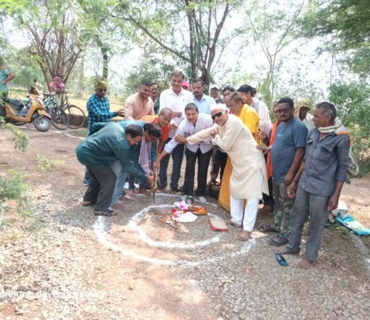 राजनांदगांव : मोहड़ मटियाखार में डब्लू.एम.एम. रोड निर्माण के लिये महापौर ने किया भूमि पूजन…