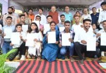 राजनांदगांव : शिविर में वन विभाग में वन रक्षक भर्ती में चयनित अभ्यर्थियों को नियुक्ति पत्र किया गया प्रदान…