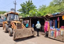 राजनांदगांव: बसंतपुर जिला चिकित्सालय के सामने लगे ठेला, झोपडी निगम का अतिक्रमण दस्ता ने हटाया…