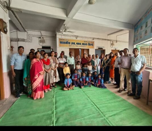 राजनांदगांव : तिलई स्कूल में धूमधाम से मनाया गया शाला प्रवेश उत्सव…