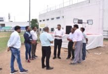 राजनांदगांव : कलेक्टर ने दिग्विजय स्टेडियम राजनांदगांव में आयोजित जिला स्तरीय योग कार्यक्रम की तैयारियों का किया निरीक्षण…